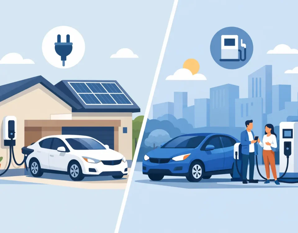 Home Charging Versus Public Charging for EV Owners